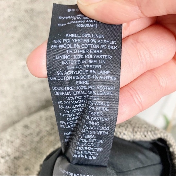 Elegant Gray Tweed Dress - Picture 6 of 10